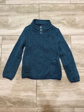 Browning Kids Teal Blue Pullover Hoodie Sweatshirt